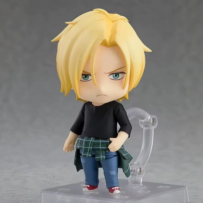 Banana Fish No.1077 10cm Q Version Clay Figurine Ash Lynx Movable Interchangeable Face Figurine Ornament  High quality model view 5