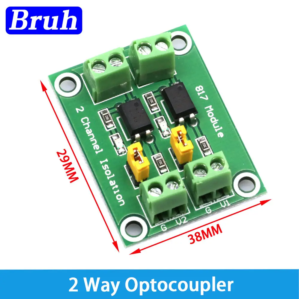 PC817 3.3V-30V 2 Way 4 8 Channel Optocoupler Isolation Board Voltage Converter Adapter Driver Photoelectric Isolated Module