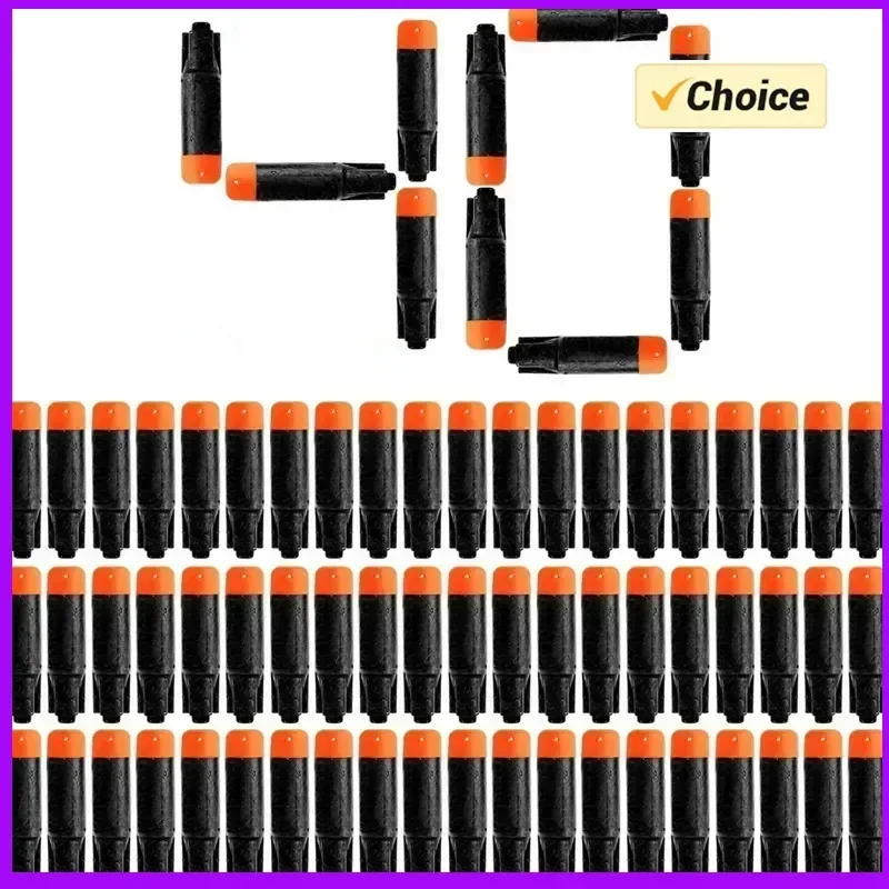 Paquete de 40 Balas Negras Nuevas para Pistolas de Juguete Ultra, Recarga de Dardos, Compatible Solo con Ultra Blaster