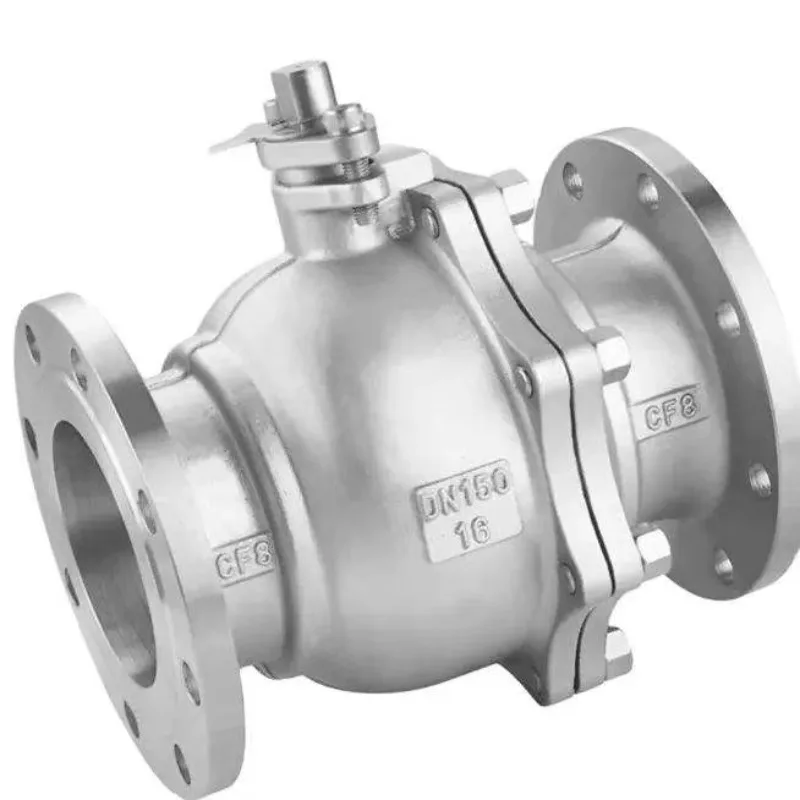 Custom Logo Skillful Durable Manufacturer Stainless Steel SS316 2pc DN20 Water Gas Pipe Flange Ball Valve