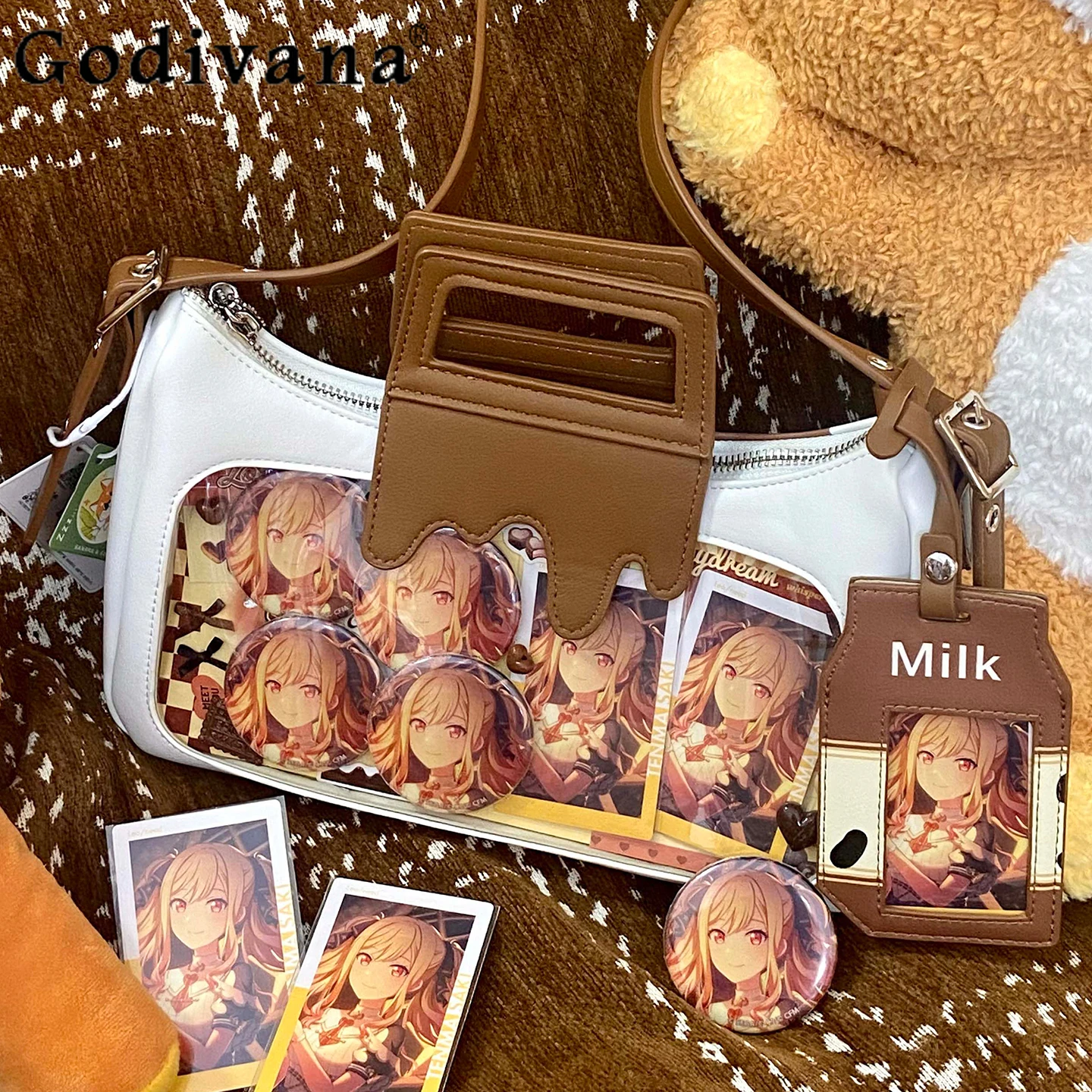 

Japanese Original Lolita Academy Style Large Capacity Daily Commute Cute Girl Unique Personality Crossbody Bag