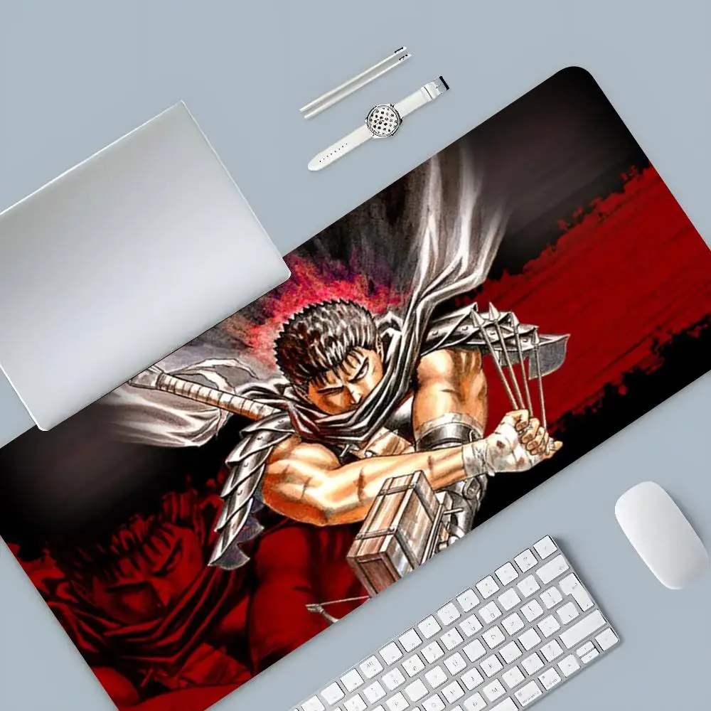 Imagem -04 - Berserk Guts Mouse Pad com Lockedge para pc Desk Grande Jogo Computador Gamer Teclado Mousepad