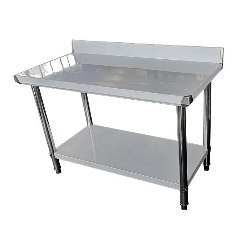 Hot Salesstainless Steel Work Bench With Backsplash
