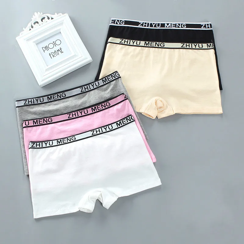 

2Pc Children Underwear Cotton Panties Girl Teenager Thong Toddler Briefs 8-15T