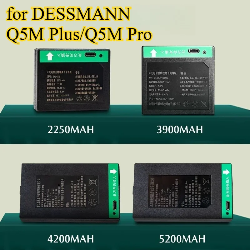 

7750mAh Lithium Battery for DESSMANN Q5M Plus/Q5M Pro/Q50F Smart Locks High Capacity Rechargeable Power Pack with Fast Charging