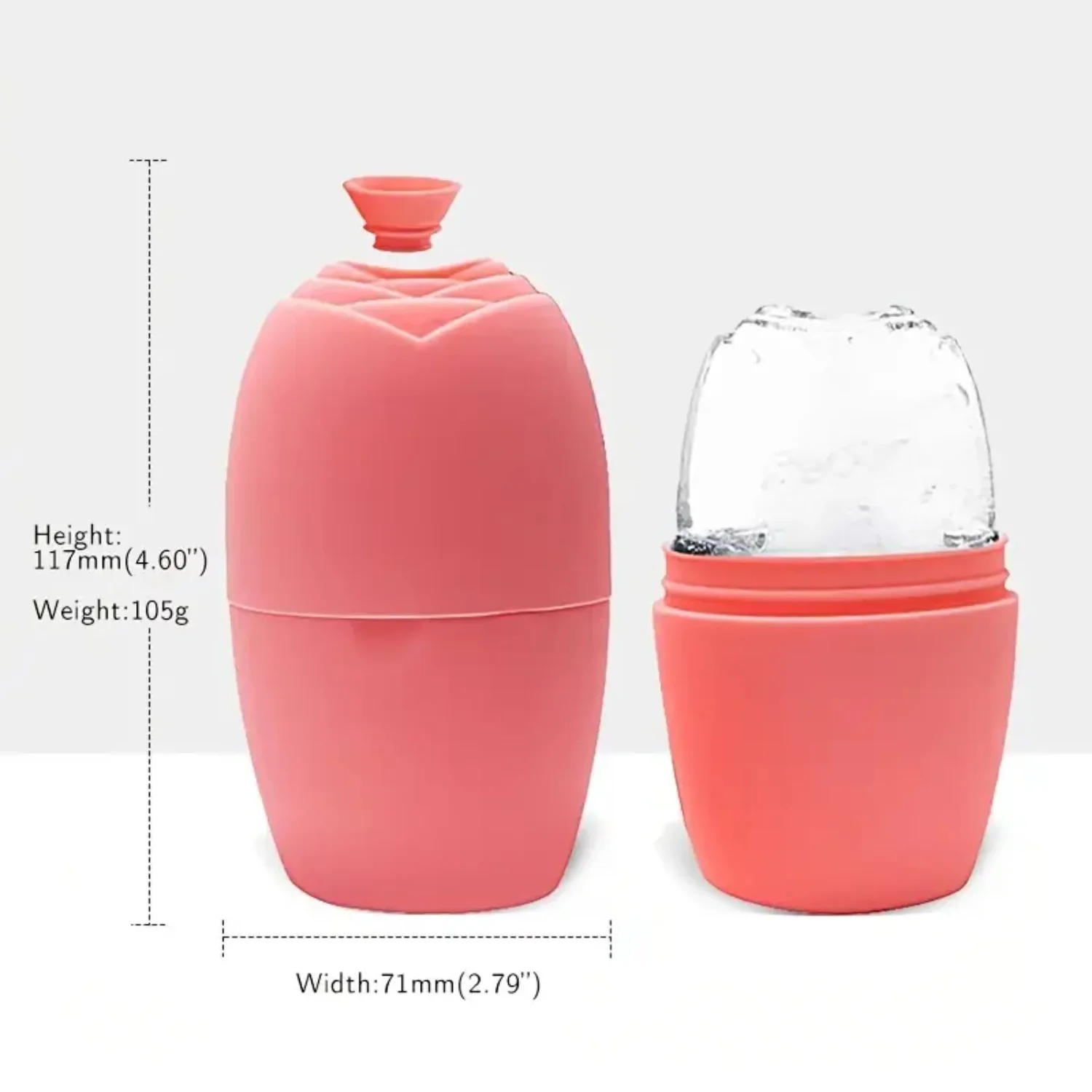 1 шт. Ролик Ice Facial Cube для осветления кожи, охлаждения и подтяжки лица, глаз, шеи - улучшение сияния, тона, де-пуховых глаз - многоразовый