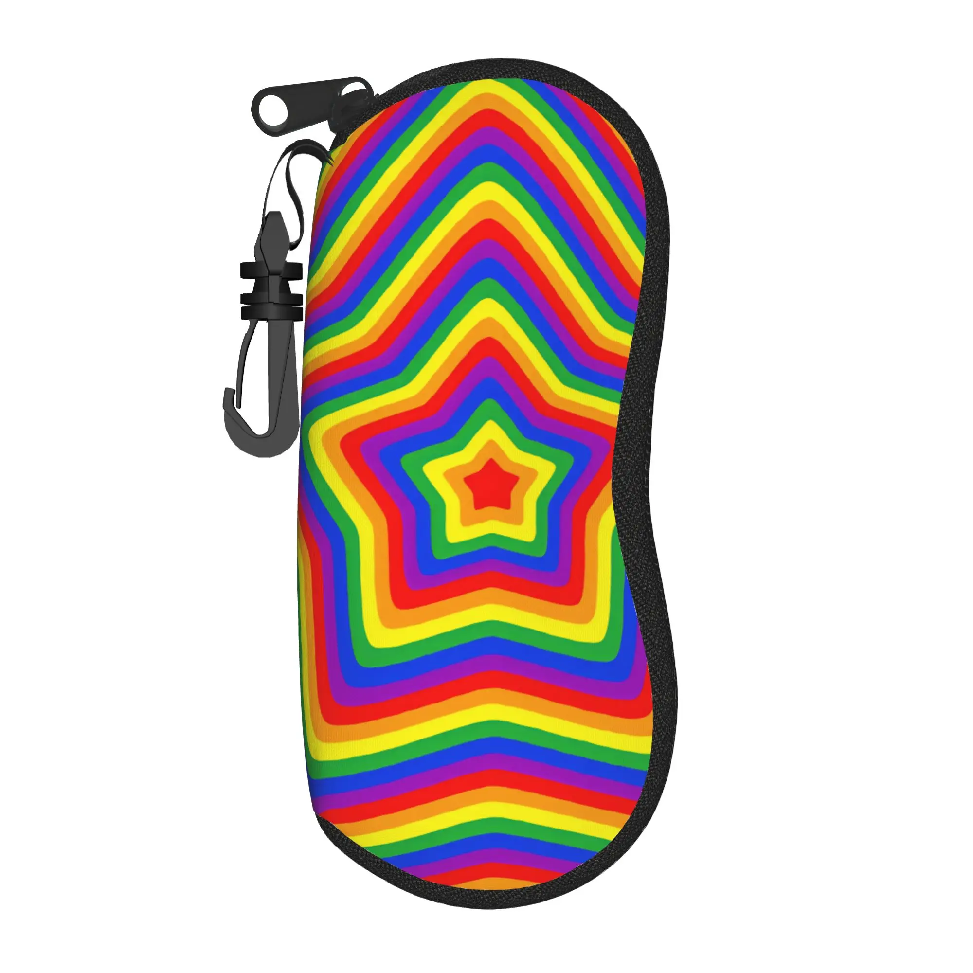 Abstract Swirl Disorder Glasses Case  Pocket Sunglasses Pouch For Male Female Retro Eyewear Organizer Zipper Glasses Box