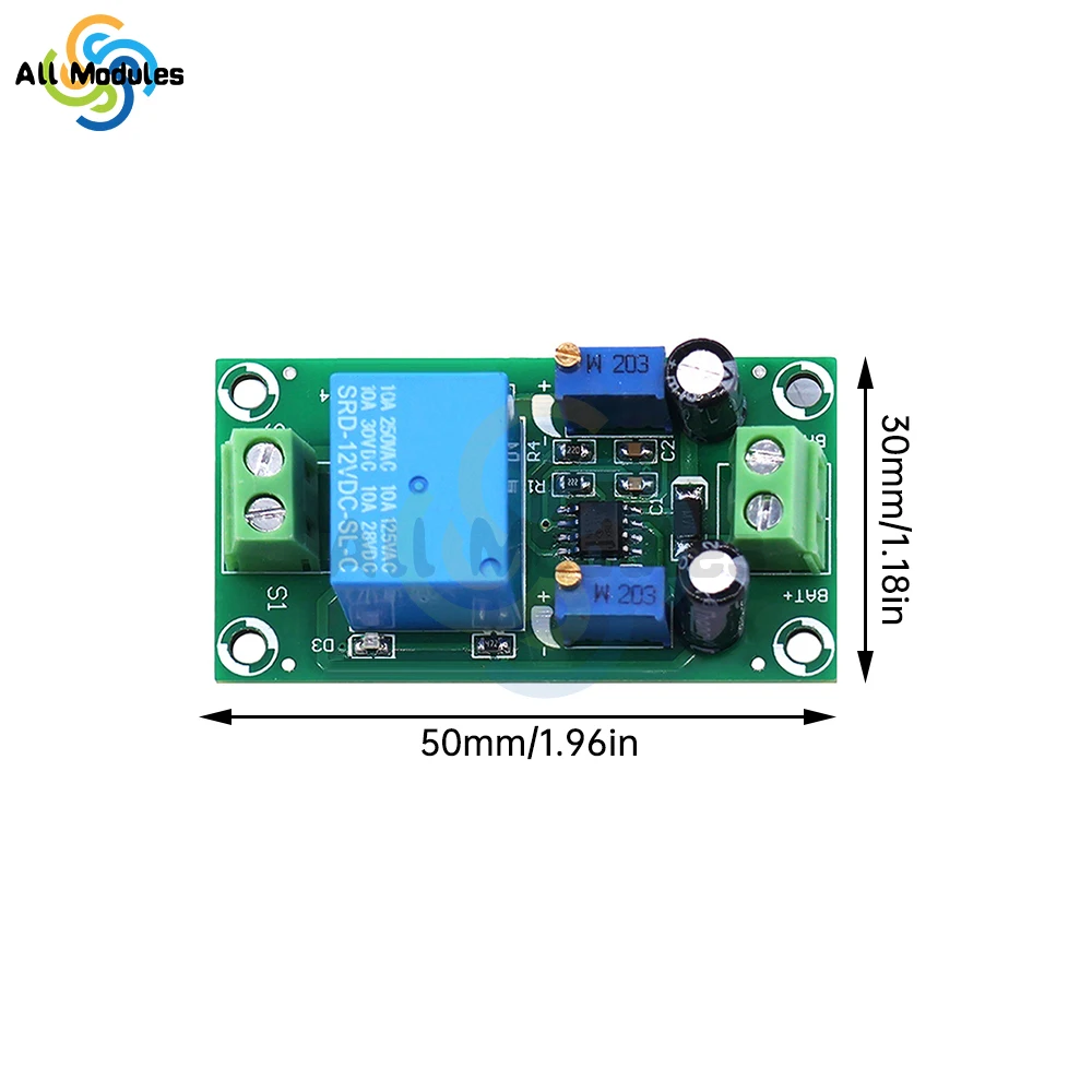 12V Battery Undervoltage Controller Battery Anti-Low Voltage Protection Plate Auto Load Voltage Recovery Disconnect Connection