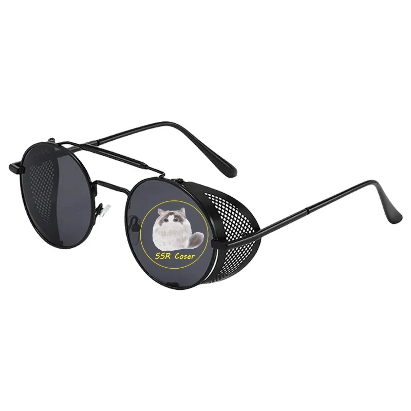 Gute Vorzeichen Teufel Crowley David Tennis Cosplay Brille Steampunk Retro Brillen Sonnenbrille Männer Frauen Requisiten Zubehör