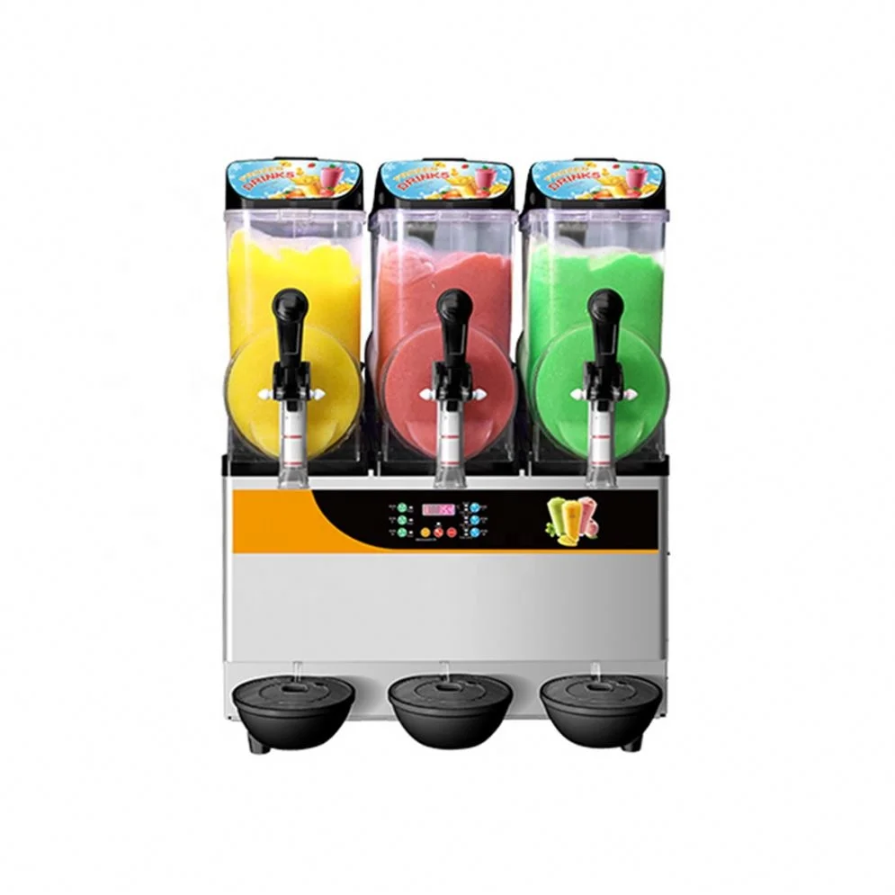 التجارية 3 خزان 220 فولت العلامة التجارية ضاغط الغذاء الصف خلاط المجمدة آلة صنع الثلج #1