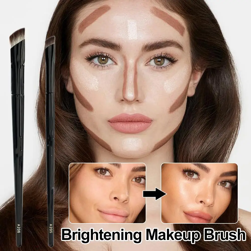 فرش مكياج كريم الأساس السائل المخفي مزج أحمر الخدود فرشاة مائل رئيس الوجه كونتور أداة ماكياج المهنية #5