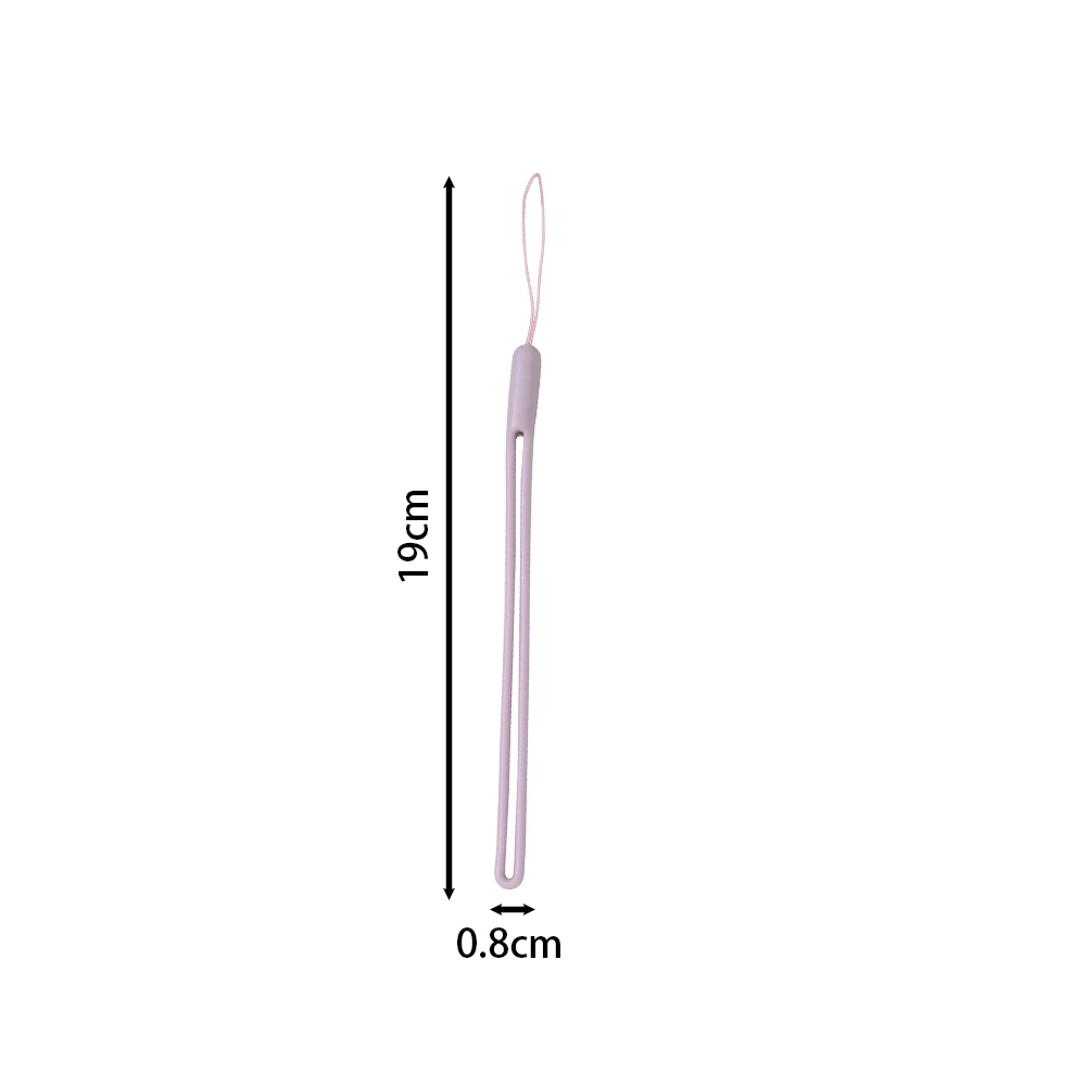 5pcs/lot Silicone Wrist Straps Mobile Phone Strap Cute Lanyards for Camera Keys Cord Anti Loss Lanyard Key Chains Hanging Rope