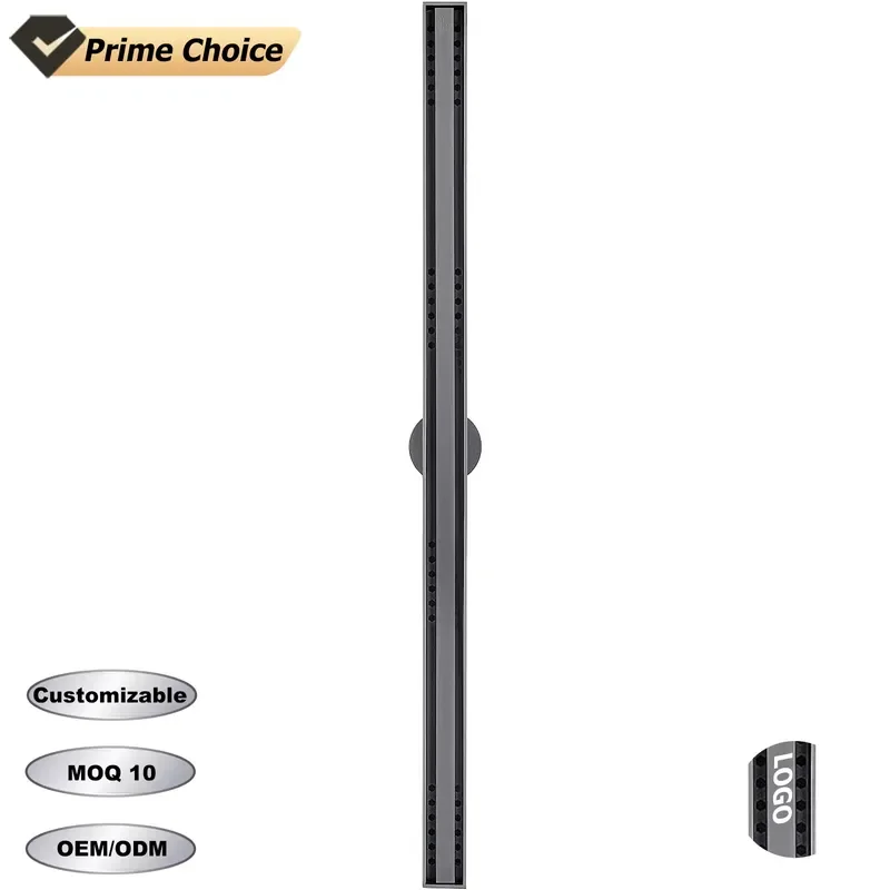 for Super Narrow 304 Stainless Steel Bathroom Sink Drain Removable Plug-in Shower Drain Cover Built-in Hair Collector