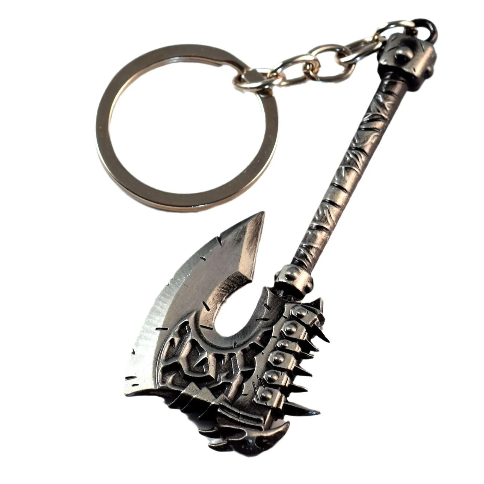 World of Warcraft Gorehowl 9cm Zinc Alloy Keychain Full Metal Collectible Gaming Ornament Horde Decor Model Gift