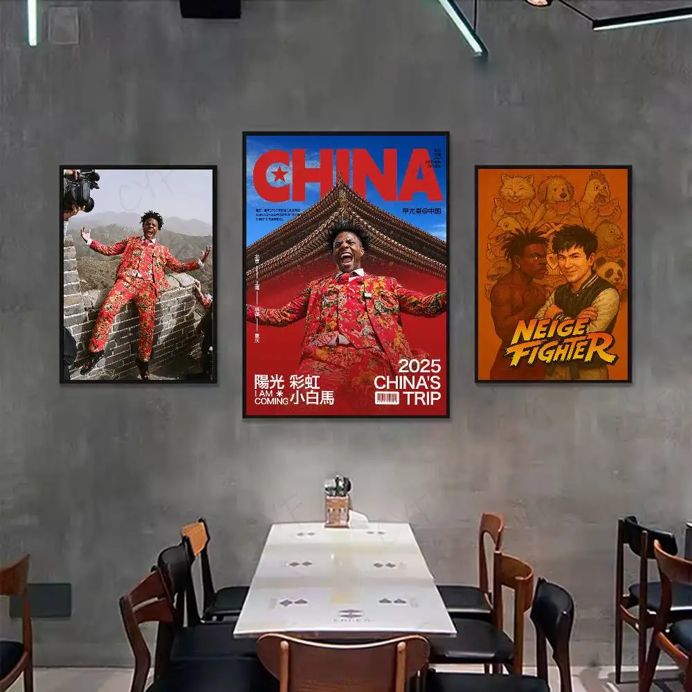 Rapper IShowSpeed Poster Wall art print art suitable for living room bedroom bar parlor home decor gift