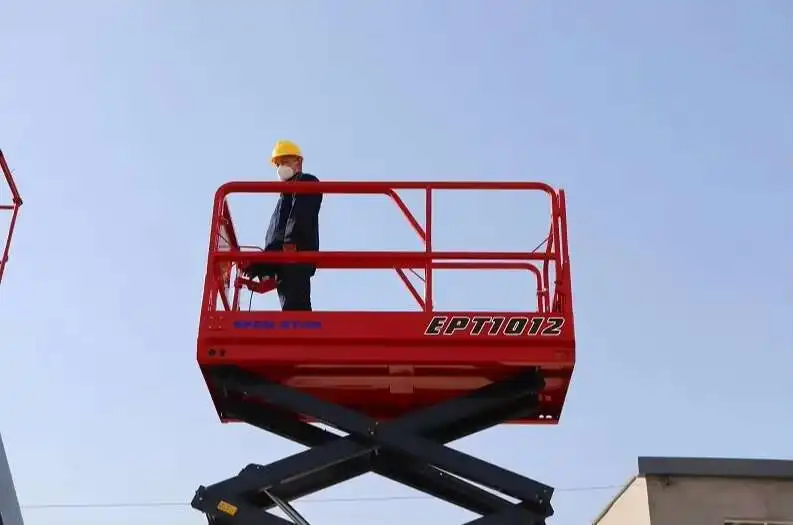 New 20Ft 26Ft 30Ft 40Ft 12M Electric Metal Scissor Lift Skylift Ladder Elevator 500Kg Capacity 380V Motor Construction Farm