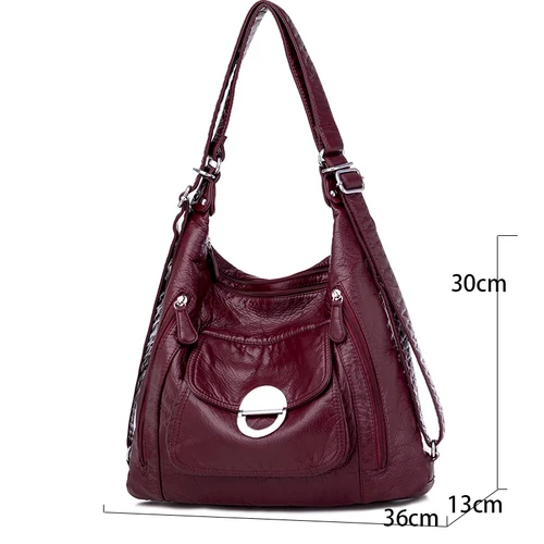 Imagen 2 del producto Molihuakai-Bolsos de cuero de lujo para mujer, bandoleras multifunción de diseñador, novedad de 2022