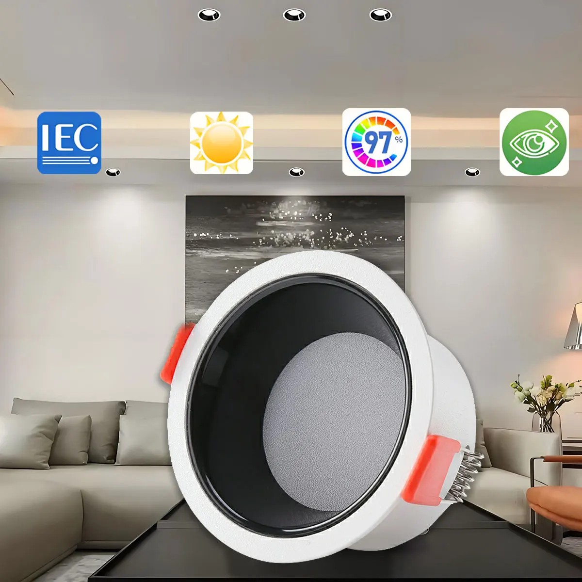 

Spot LED Downlight Ceiling AC 220V 240V 7W Spotlight Cold Warm White Round Recessed Lamp LED Spot Light Lighting