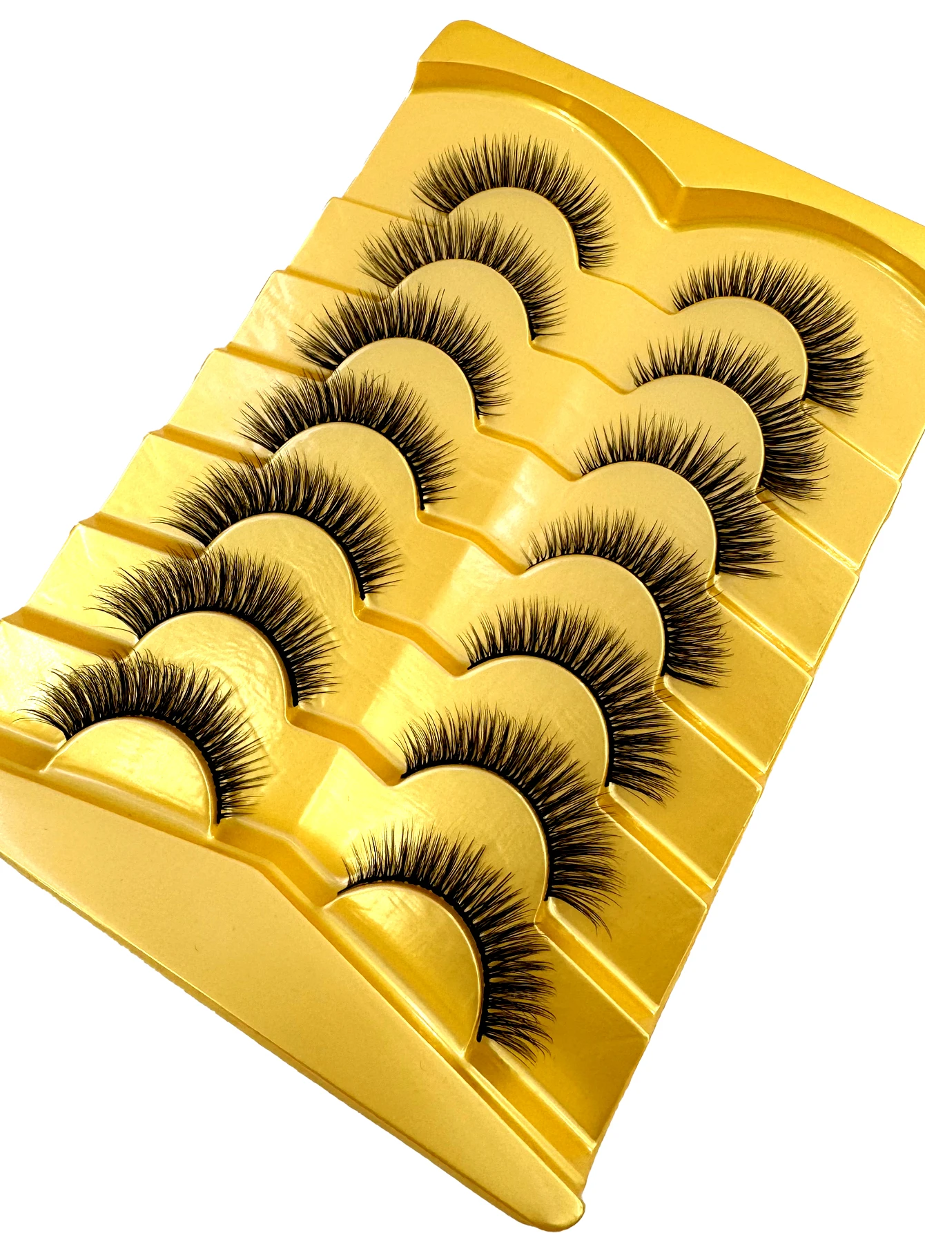 Neue natürliche falsche Wimpern 7 Paar dramatische 3D-Nerzwimpern dicke gefälschte Wimpernverlängerung Faux Cils Make-up maquiagem