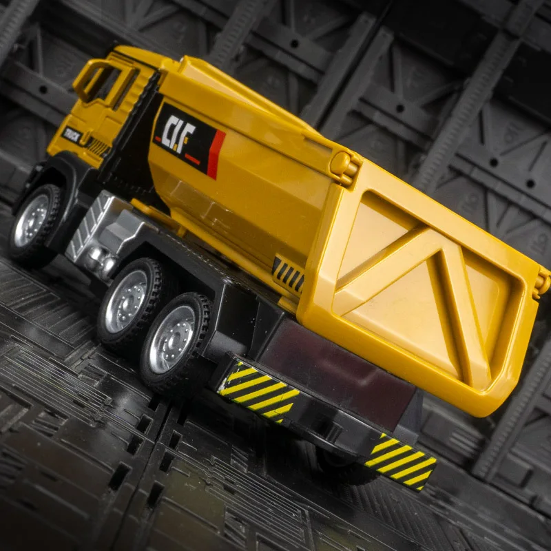 

1:50 engineering transport vehicle children's gift inertia return force car model construction site mud truck toy rich details