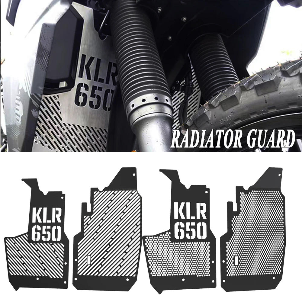 CNC MotorcycleS For Kawasaki KLR650 2022 2023 2024 KLR 650 S Traveler Adventure Radiator Grille Cover Guard Protection Protetor