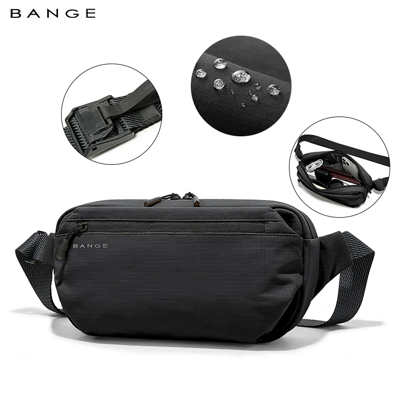 Waterproof Chest Bag Multi-Carry Modes Sling Crossbody Travel Shoulder Messenger Bag for Men Outdoor Sports Cycling Riding Pack