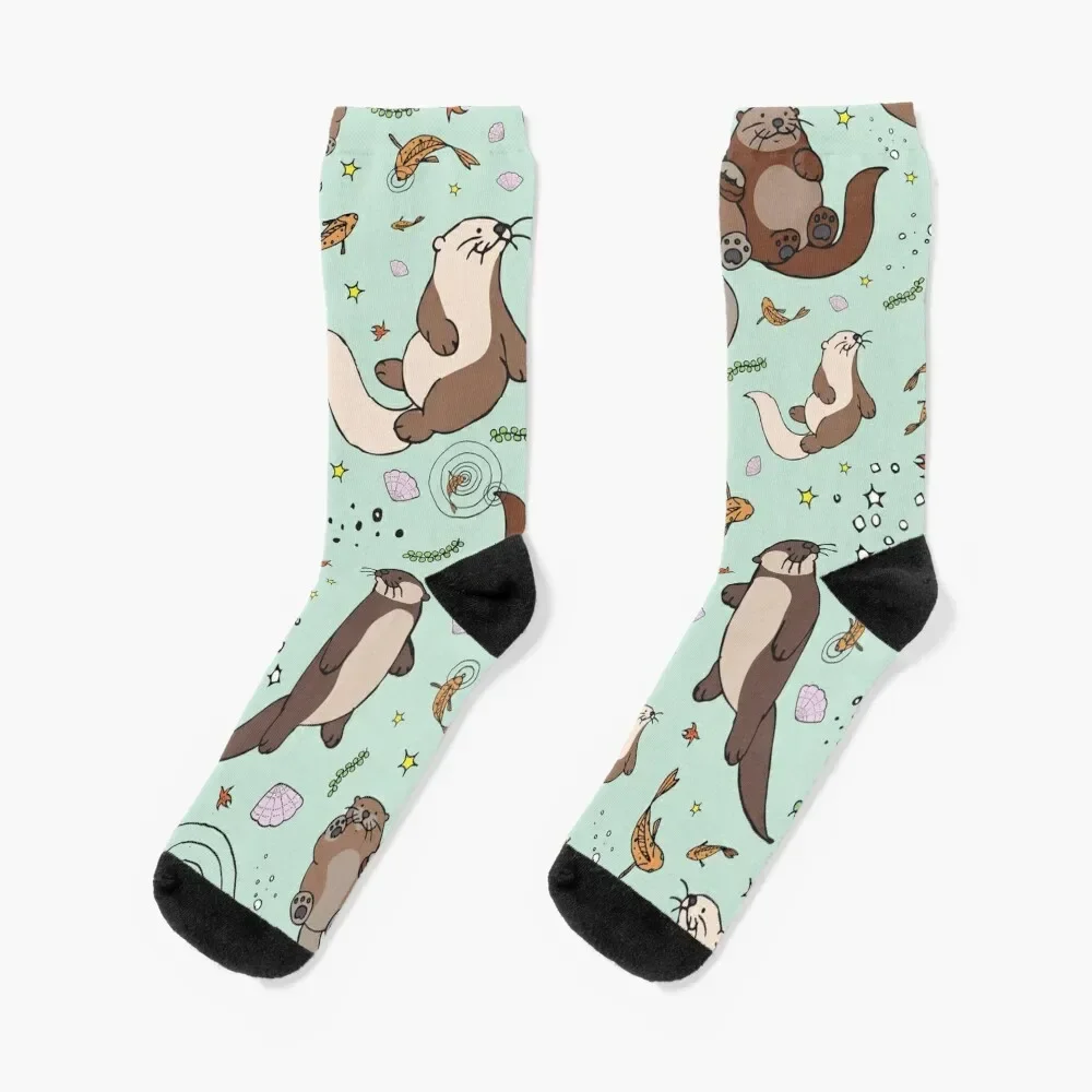 

Sea Otters Socks kids Novelties Men Socks Women's