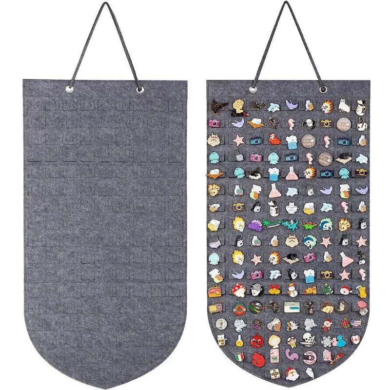 معلقة بروش دبوس التخزين المنظم المينا شارة التلبيب عرض حامل العلم عادي فارغة القطن جدار راية مجموعة المجوهرات