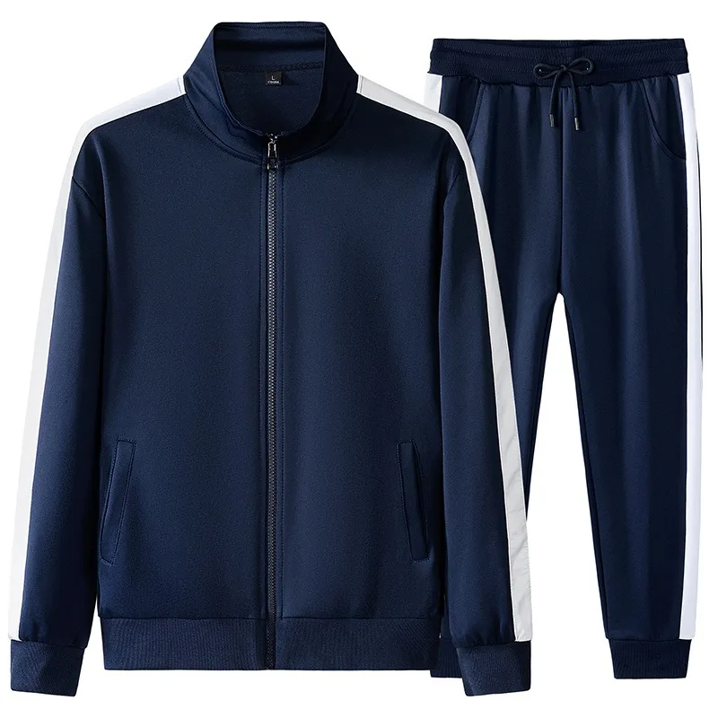 Męski sportowy dres 2-częściowy Casual Full Zip Jogging Sweat Suit Zestaw sportowy do ćwiczeń Odzież sportowa Dresy dla mężczyzn