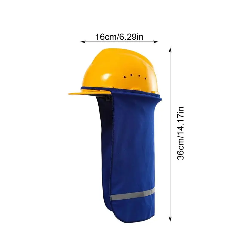 Hard Hat Visor Sun Shade Mesh Neck Shade High Visibility Breathable Sun Protection Hard Hat Sun Visor For Neck Protection Summer