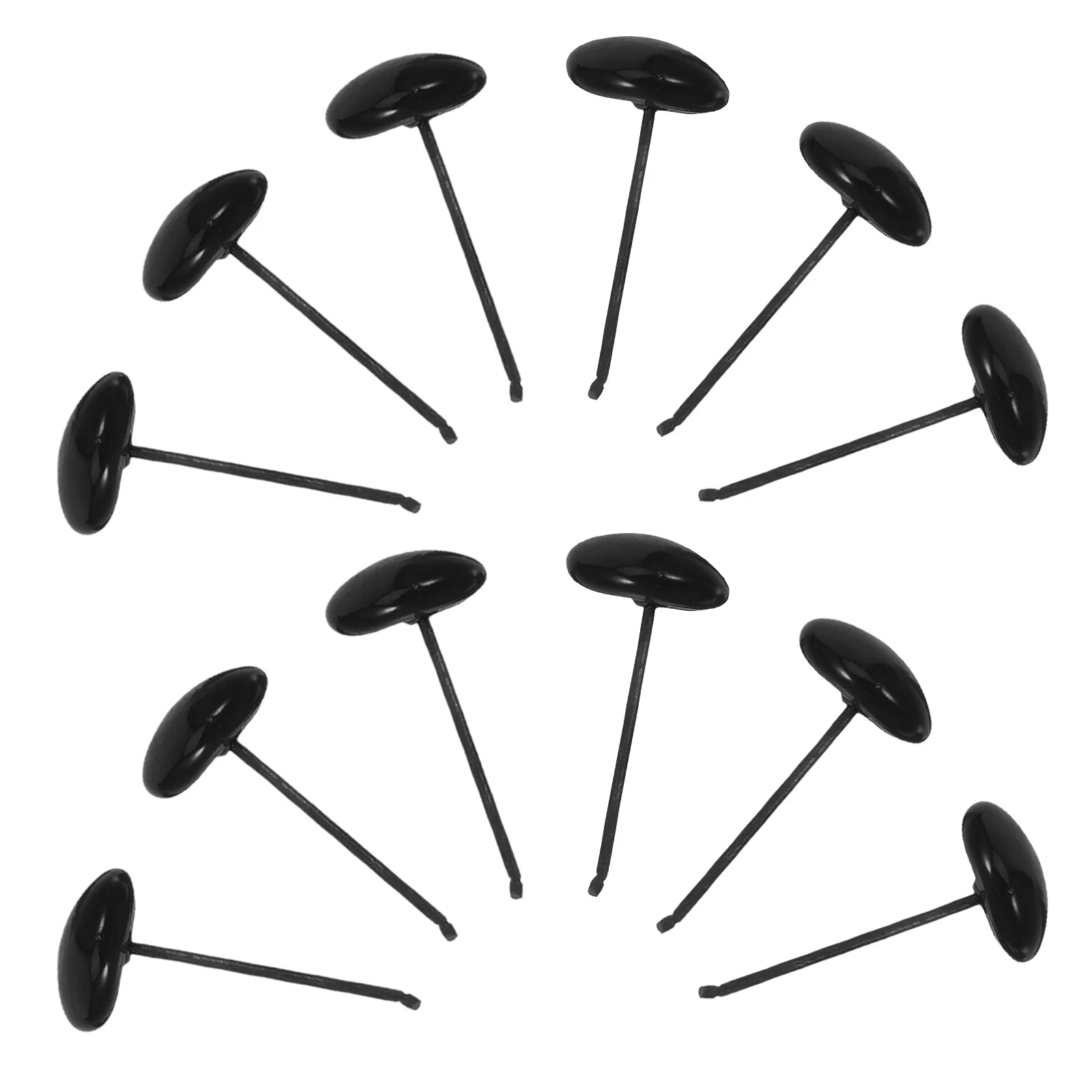 100pcs Handmade Diy Glass Eyes 10Mm Black Realistic Craft Eyeballs For Stuffed Animals Puppet Accessories Bear Making Supplies