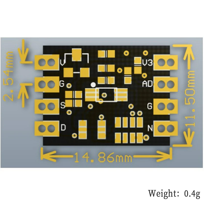 ZY BH1750 module light intensity and illumination sensor module I2C communication BH1750FVI