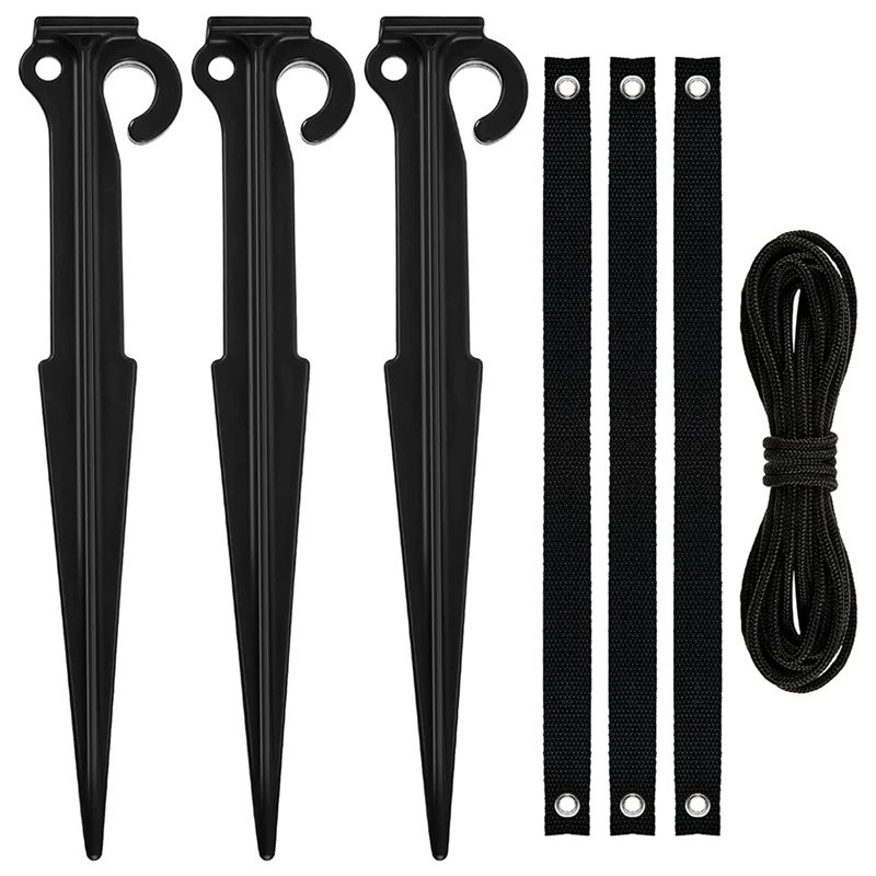 

3 Pieces Tree Stake Kit Garden Plant Support Anchors Plant Sticks Support Patio For Garden Plant Fixed Courtyard