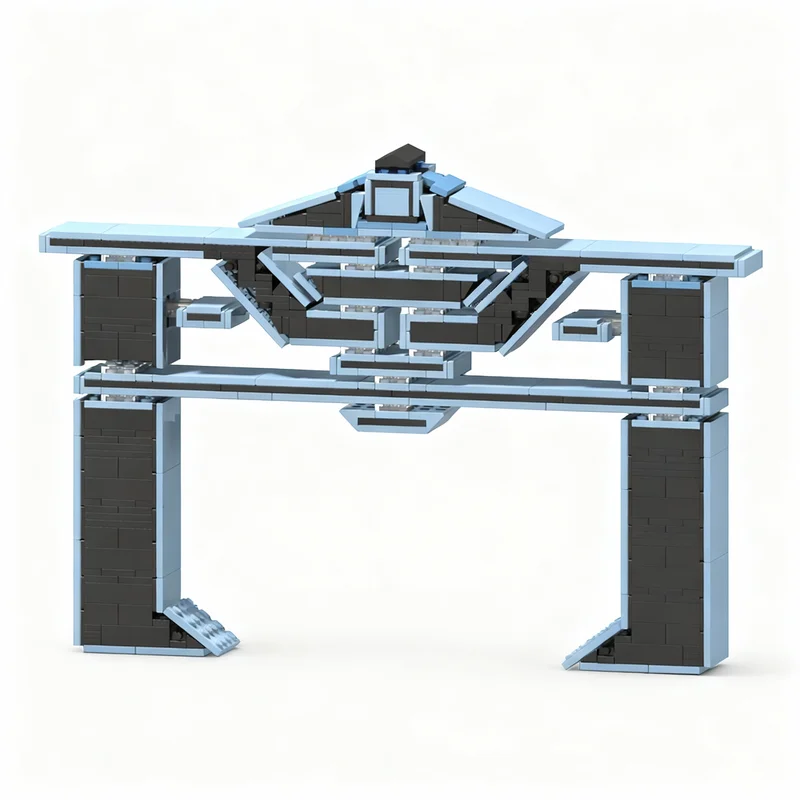

618pcs MOC Tron 82 Recognizer Blue Disneieny Model Building Blocks Construction Toy Christmas Gifts DIY Creative Idea Education