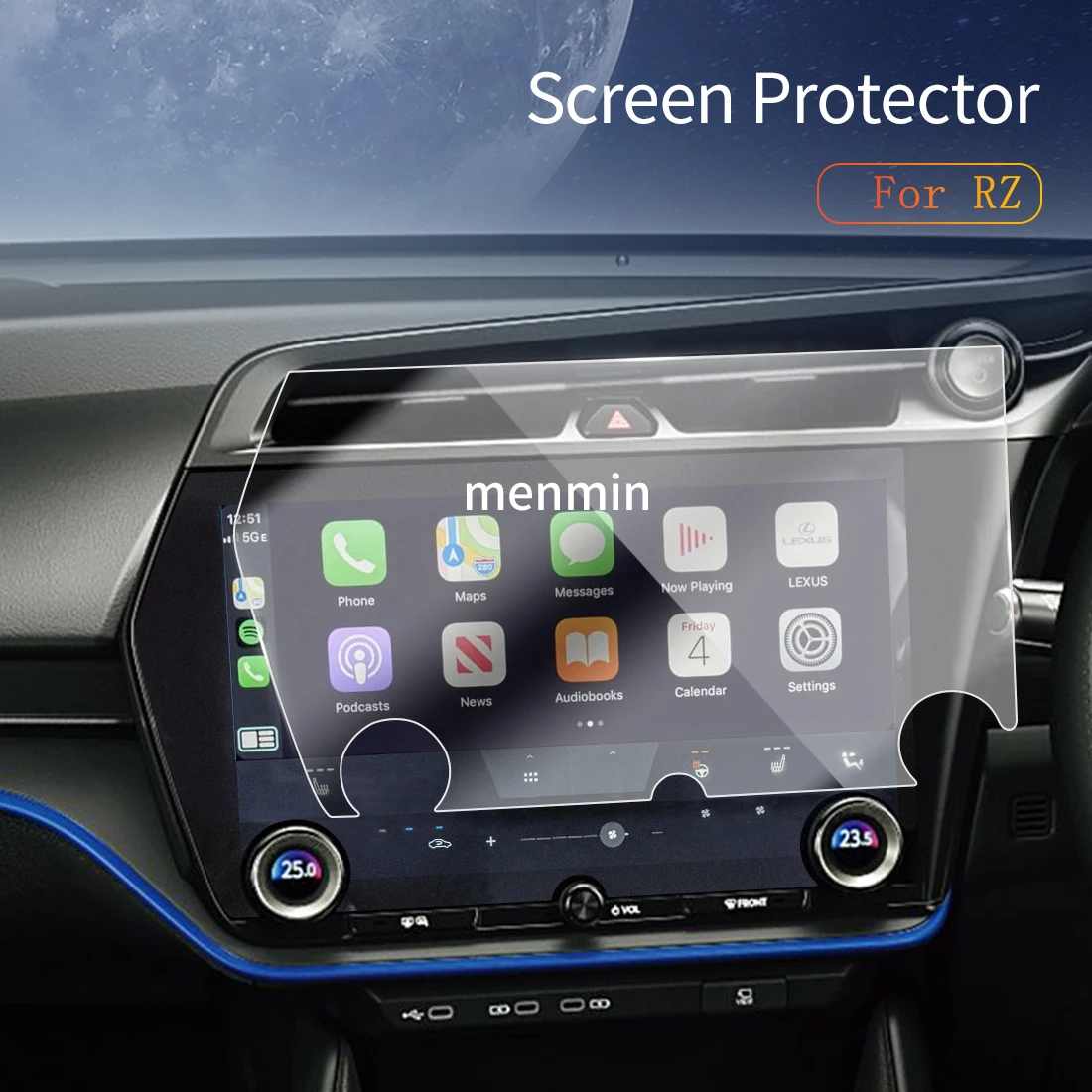 

Car Stickers Carplay Screen Protector Dash Tempered Glass Protective Film Diaplay Navigation Auto Accessories For25 LEXUS RZ RHD