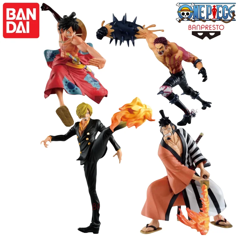 

В наличии Bandai Banpresto Original One Piece Brc Sanji Luffy Katakuri Kin Emon Модель куклы Совершенно новые персонажи аниме в штучной упаковке