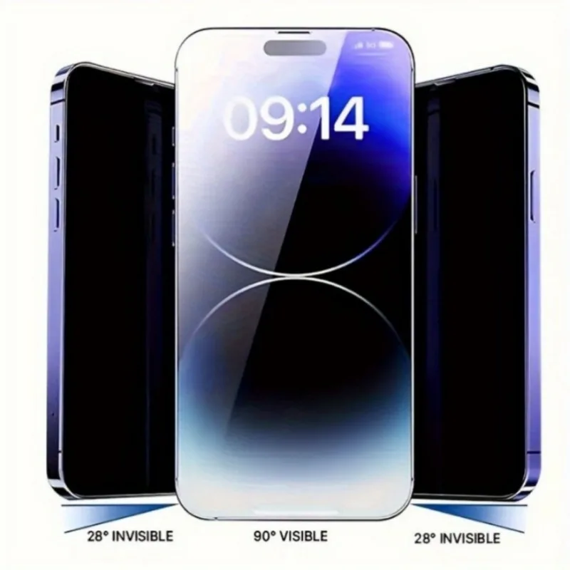 2 قطعة حامي شاشة الهاتف الخصوصية مع 2 قطعة عدسة الكاميرا واقي الفيلم آيفون 17 16 15 14 13 12 11 برو ماكس 15 14 16 زائد