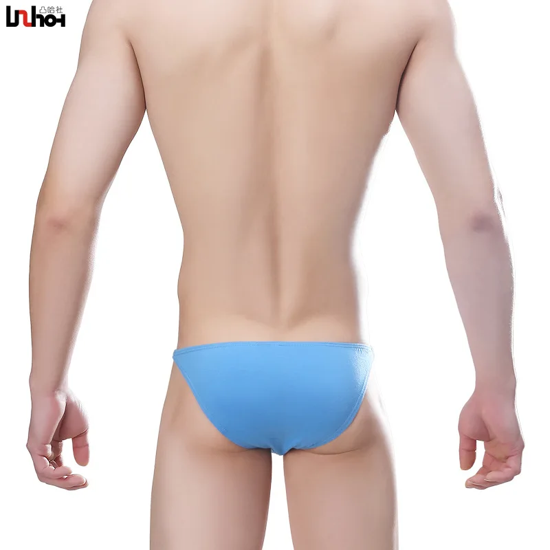 Mens Underwear Cotton Briefs Shorts Homme Bikini Solid Panties For Man Breathable Low Rise U Convex Pouch Underpants Cueca M-XXL