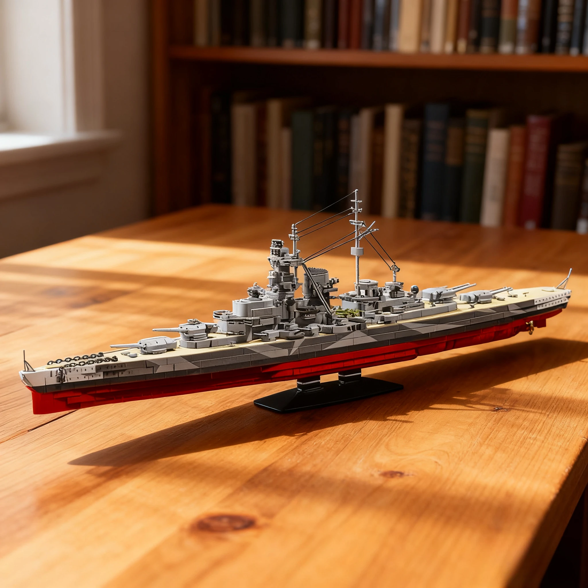 

84CM TIRPITZ Warships Building Blocks Toy WW2 1:300 Military Battleship Series MOC Boat DIY Bricks Toys for Boys Adult Gifts