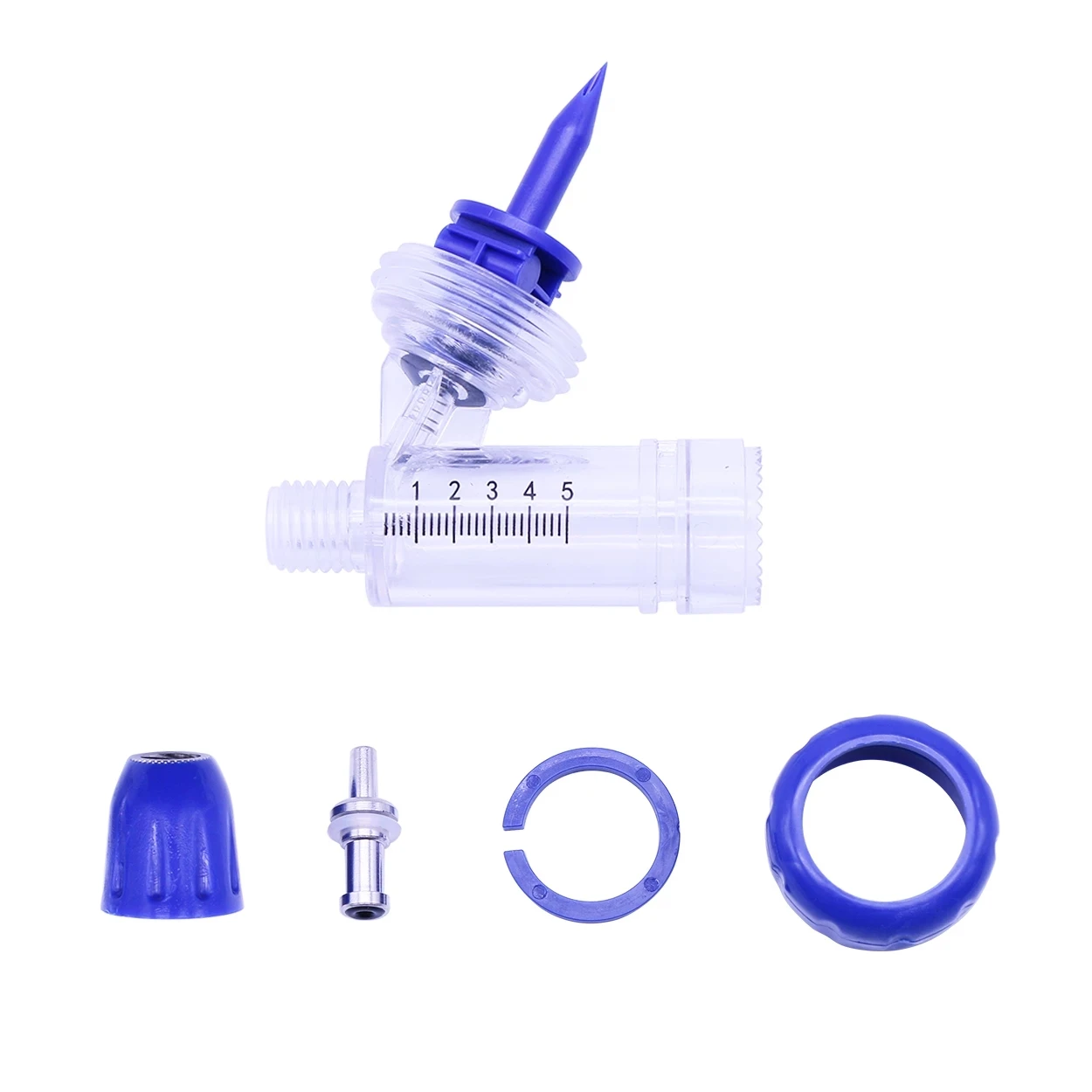 1Pcs 2/5ml Veterinary Adjustable Continuous Syringe Accessories Syringe Vaccine Injector Dose Tubes Medicine Feeder Accessories