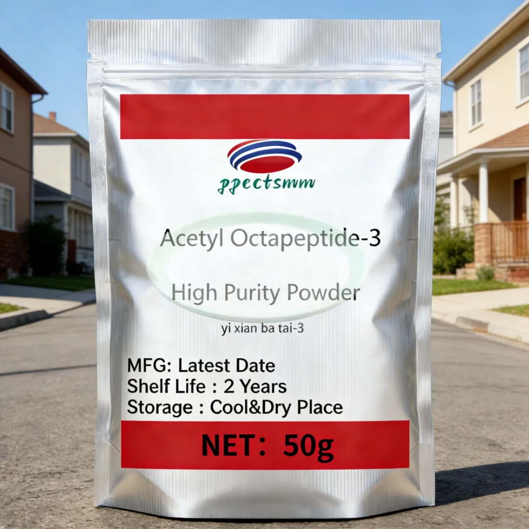 Cosmetic Acetyl Octapeptide-3 Raw Powder SNAP-8 Peptide Promote Collagen Absorption Anti-wrinkle