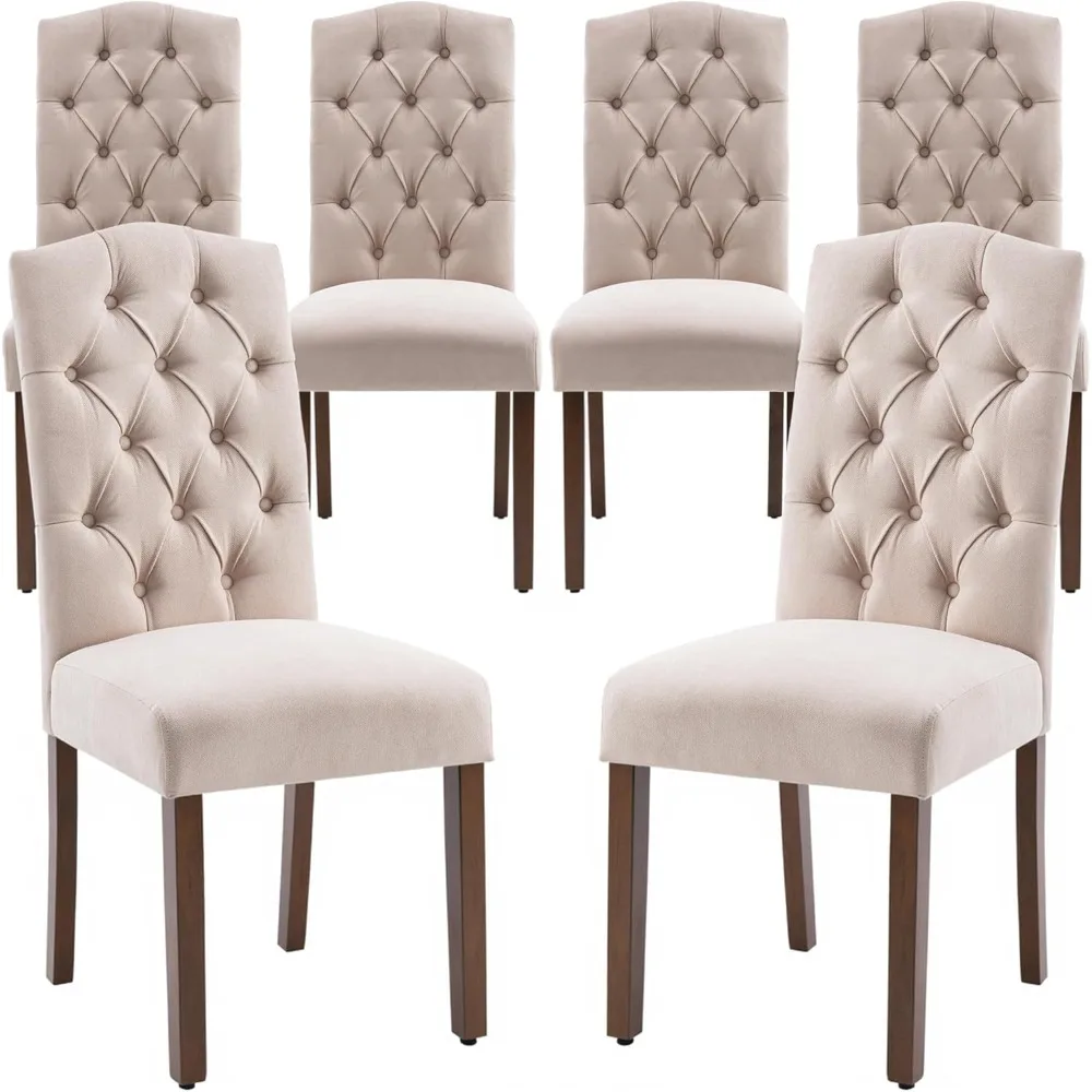 

Upholstered Parsons Dining Chair With Sturdy Solid Wood Legs,Dining Chair