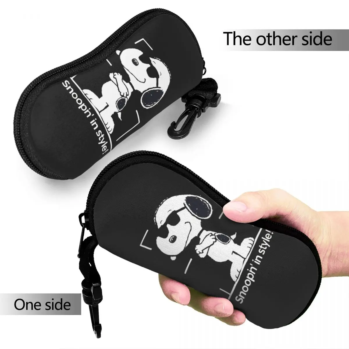 Funny Snoopy Style Glasses Case Fashion Accessories Peanuts Comic Reading Protector Small Eye Contacts Case