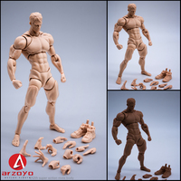 Wind Toys 1/12 Super Flexible Male Muscle Strong Joint Body Doll 16cm Man Action Figure Model with Head Sculpt 7Pair Hands