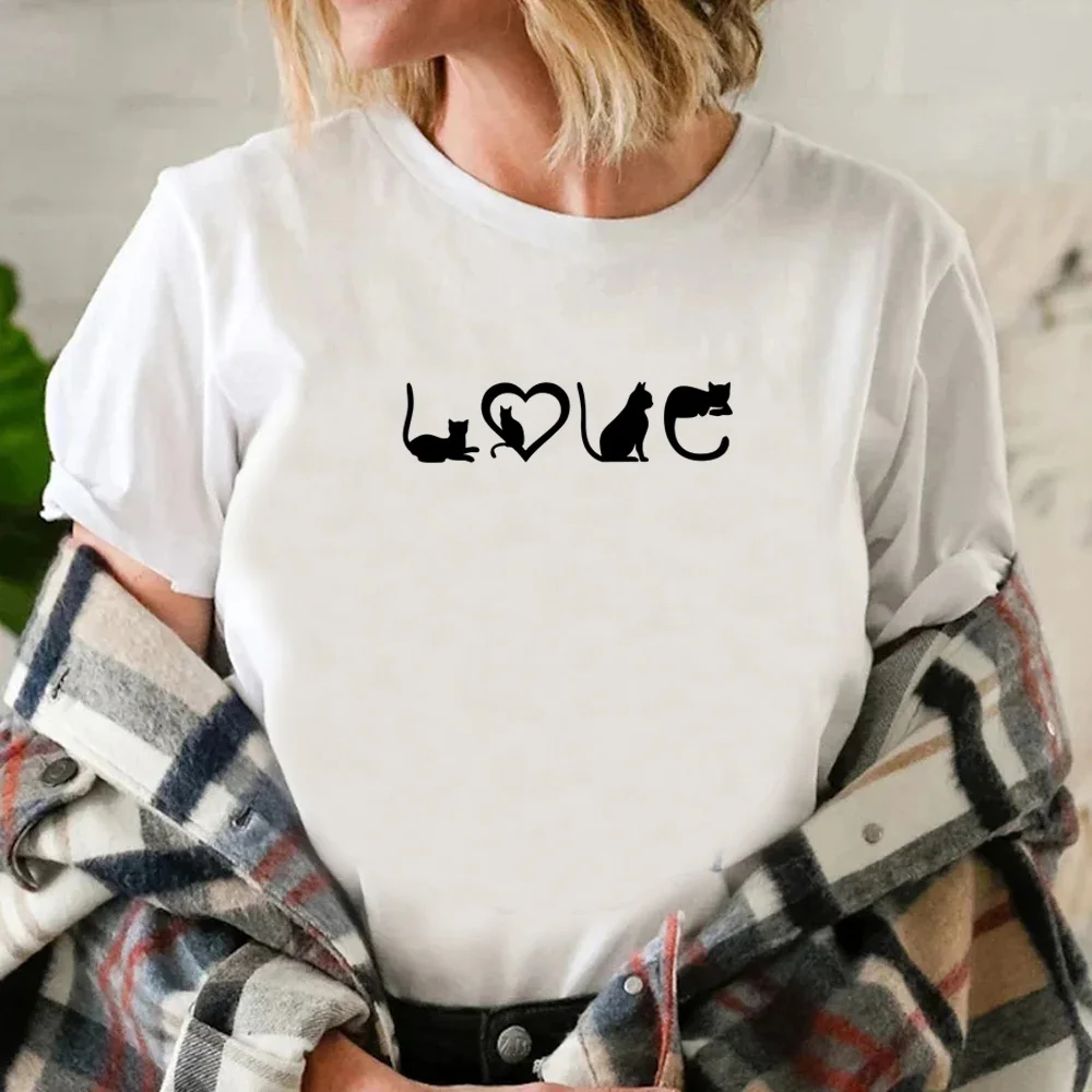 

Love Hearts Best t shirt women comic Japanese graphic t shirt female streetwear anime y2k clothing