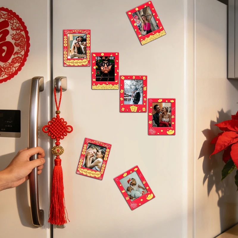 

Новые магнитные фоторамки 3 дюйма, 4 шт., памятные фоторамки для детских фотографий, подходят для мгновенных снимков Instax Mini 12/11/Evo/40/7+/25/90/99/Se/Link2/3, подходят для пленок Fujifilm Instax Mini, маленькие креативные магнитные фоторамки, магни