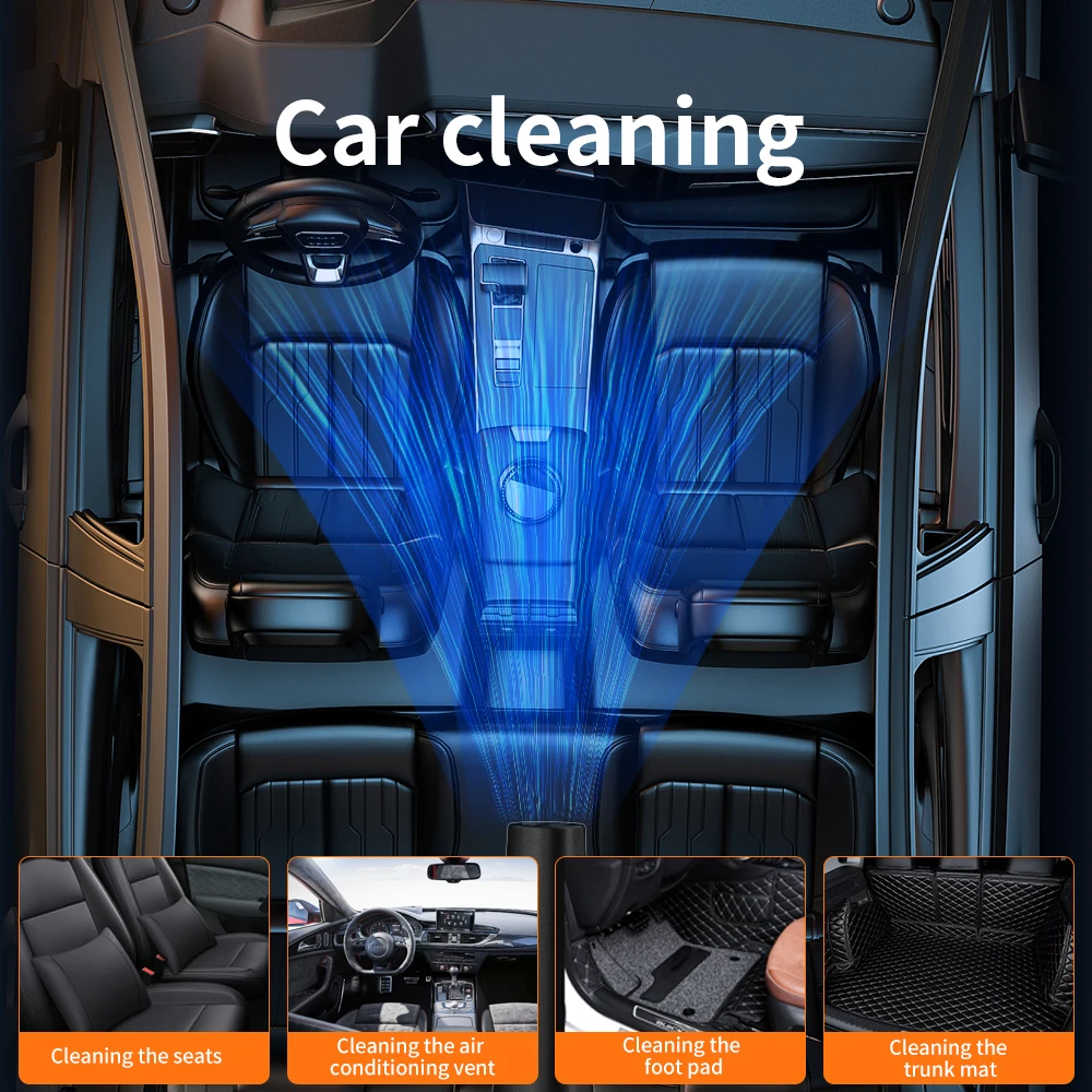 Plumero de aire eléctrico inalámbrico de 3 velocidades con luz LED para limpieza de teclado de computadora plumero de aire comprimido