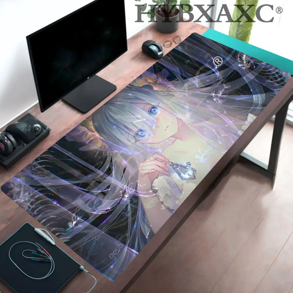 mouse-pad-hybxaxc-mistico-etereo-de-menina-fantastica-tapete-de-mesa-grande-para-jogos-com-retrato-de-anime-estetico-macio-e-antiderrapante