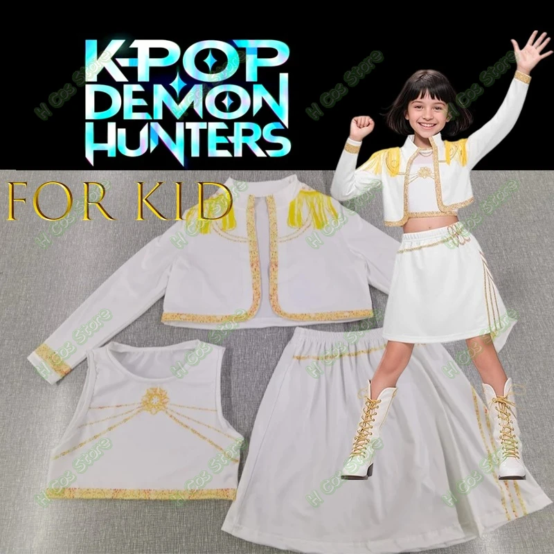 

KPop Demon Hunters Kids Halloween Costume Girls Rumi Zoey Mira Fantasy Roleplay Outfits For Halloween Carnival Party Clothes