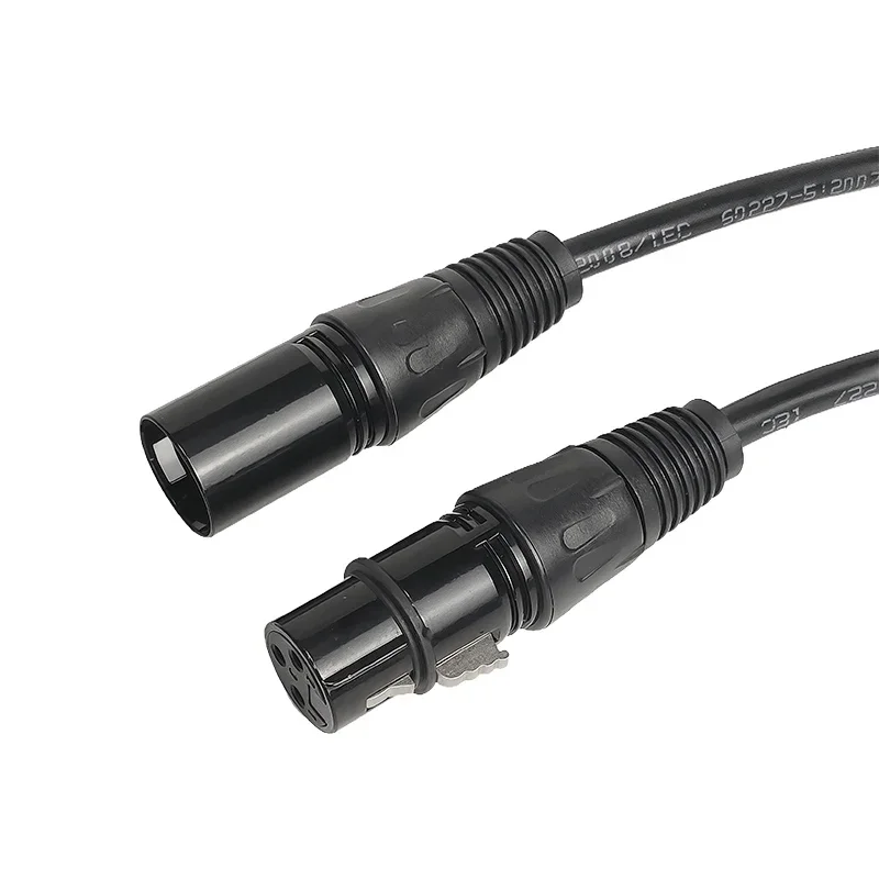 2PCS 30/50/75/100 CM 3-PIN XLR Cable 3*18AWG Male to Female Microphone Stage Light DMX Cable for Audio Mixer Speaker Amplifier